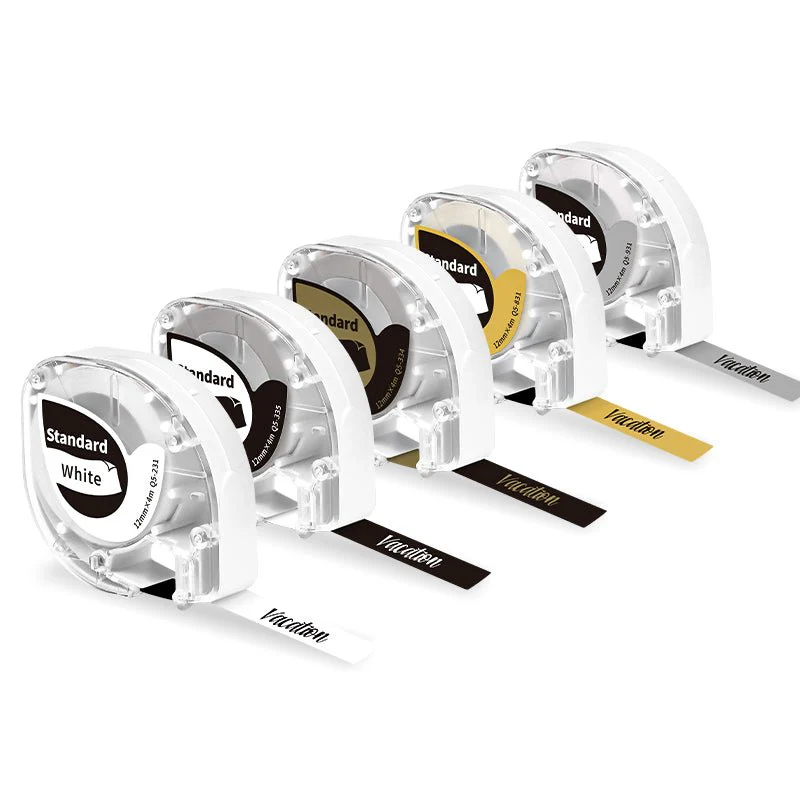 Phomemo 12mmx4m 5 Mixed Color Standard Label Tapes for P12/P12PRO
