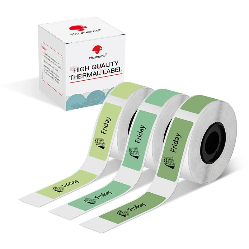 Phomemo 12x30mm Green Thermal Label for D30/D35/Q30/Q30S