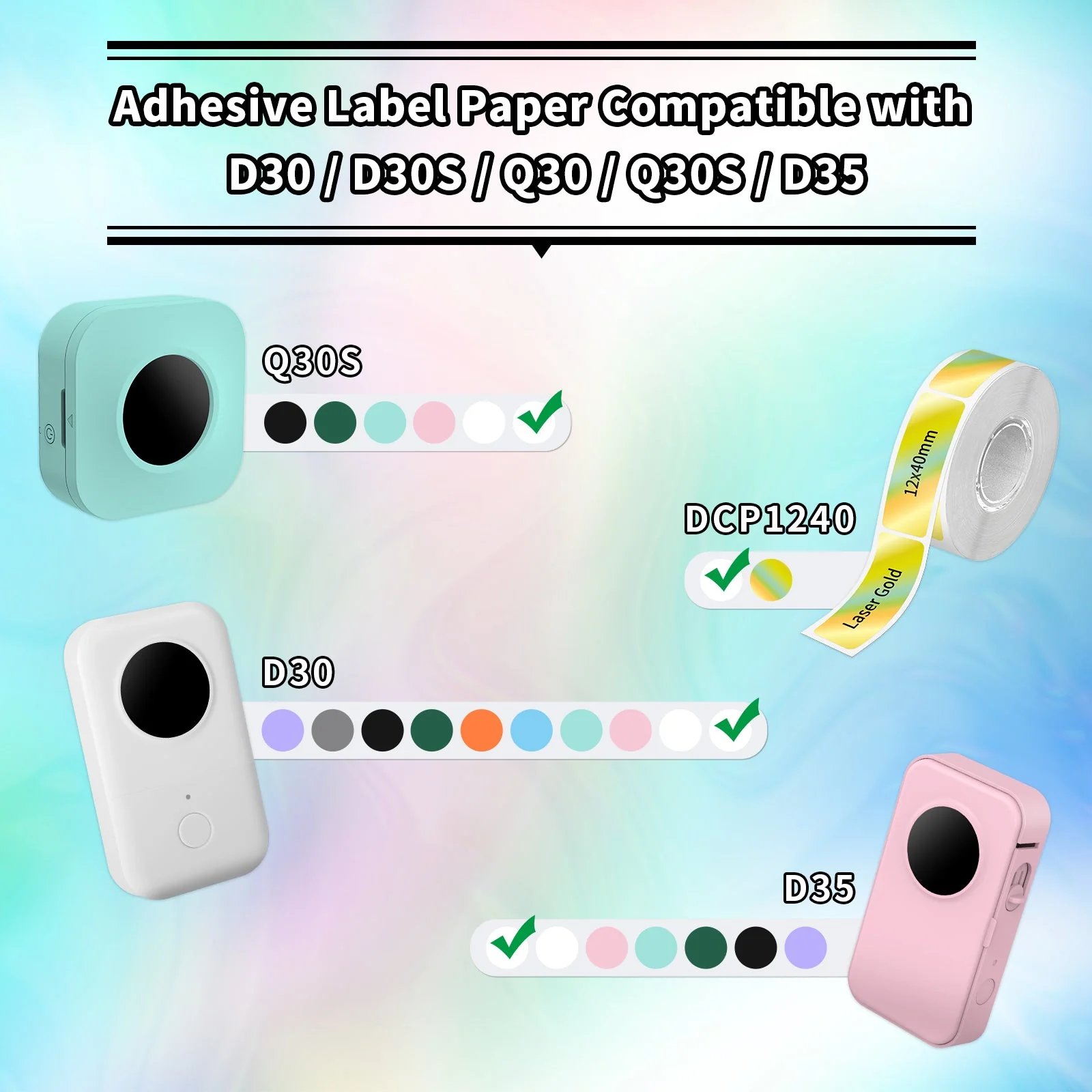 Phomemo 14x40mm White Thermal Label for D30/D35/Q30/Q30S - Image 5