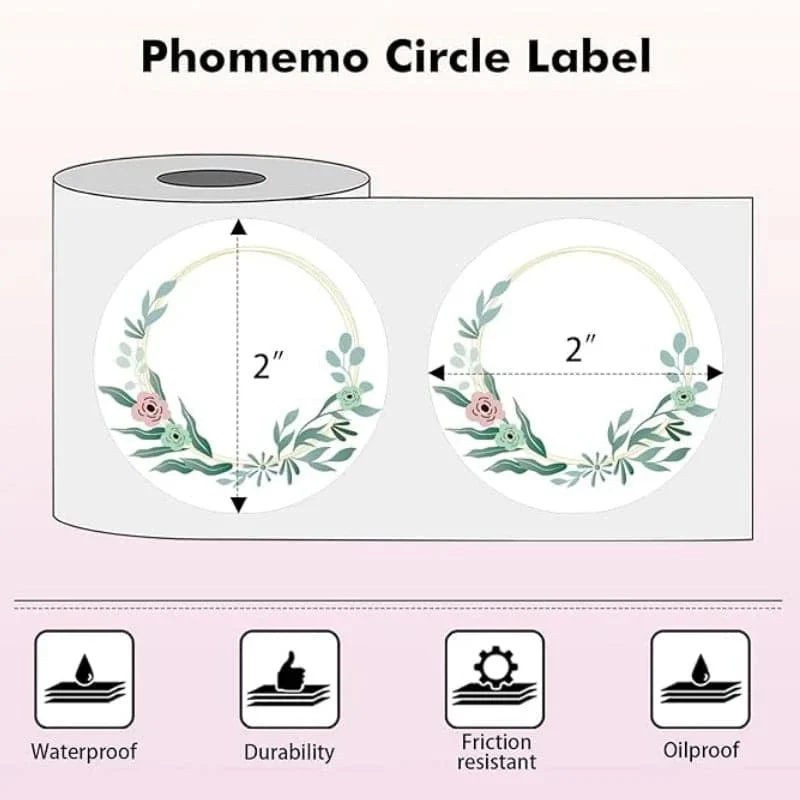 Phomemo 2" Thermal Round Label for Shipping Label Printer - Image 4