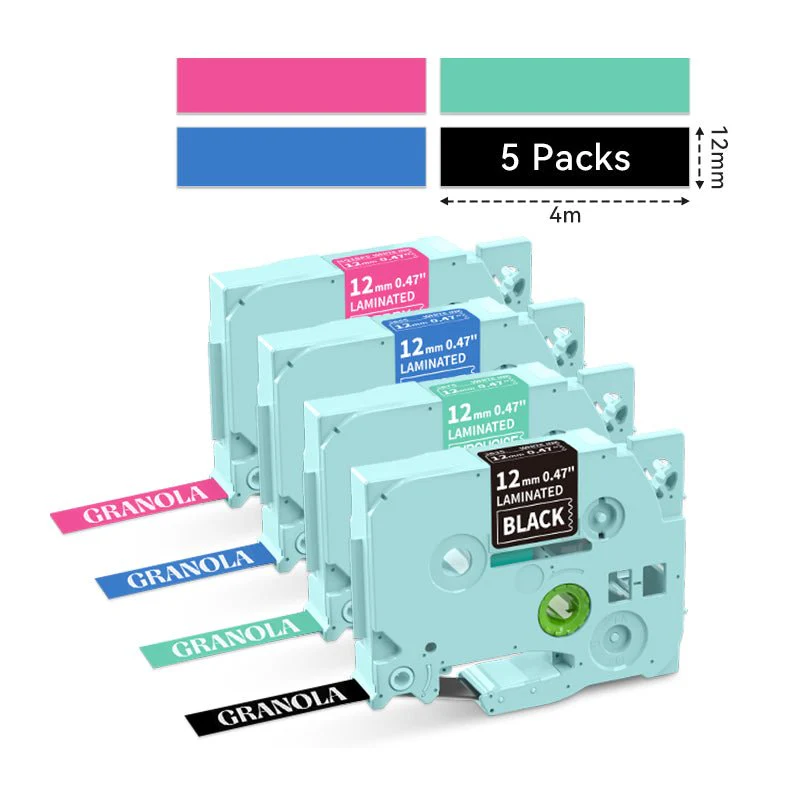 Phomemo 4Pack Colorful Label Maker Tape for P3200 - Image 7
