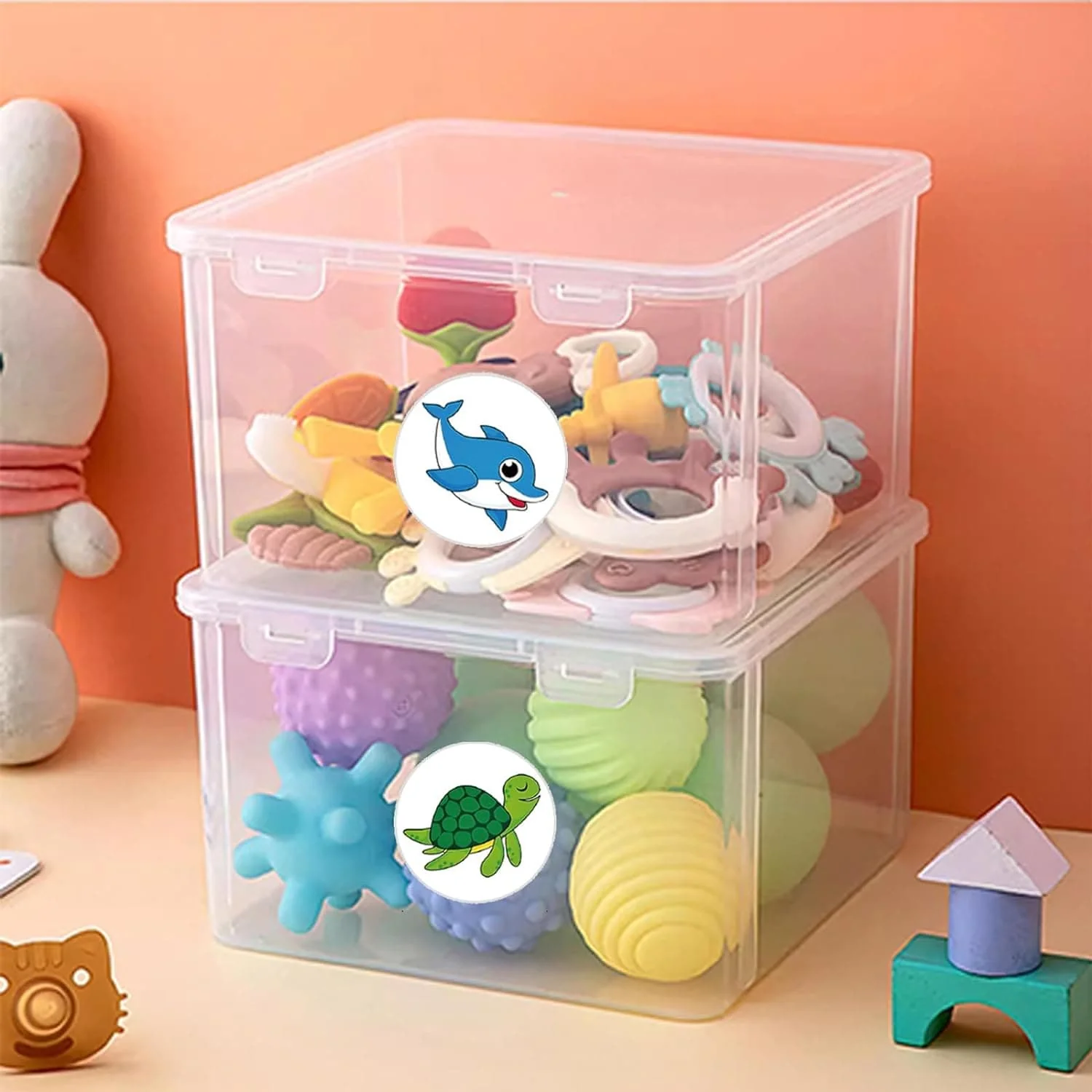 For Kids Round Sea Animal Stickers - Image 5