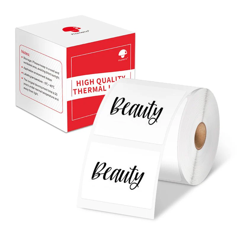 Phomemo 50x50mm White Thermal Label for M110/M120/M150/M200/M220/M221-1 Roll