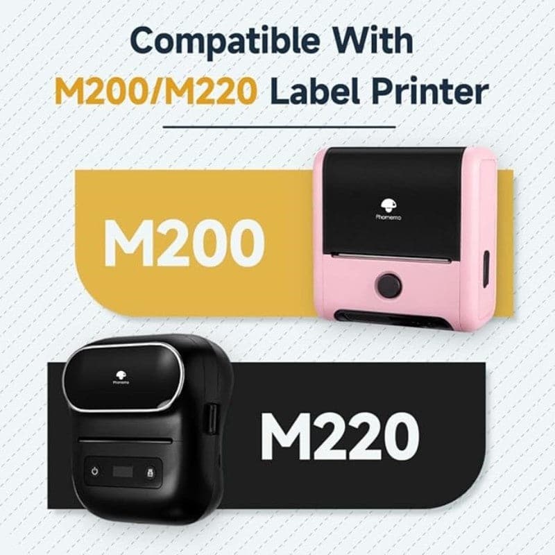 Phomemo 60×60mm Round White Thermal Label For M200/M220/M221 Printer-1 Roll - Image 3