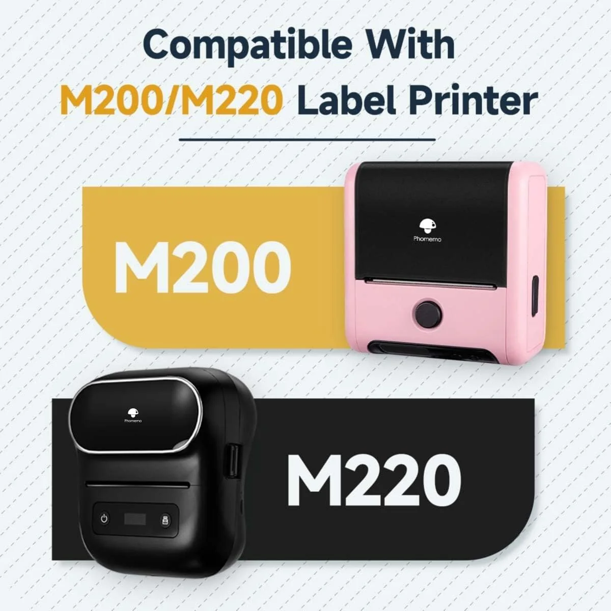 Phomemo 70×70mm Round White Thermal Label For M200/M220/M221 Printer-1 Roll - Image 3