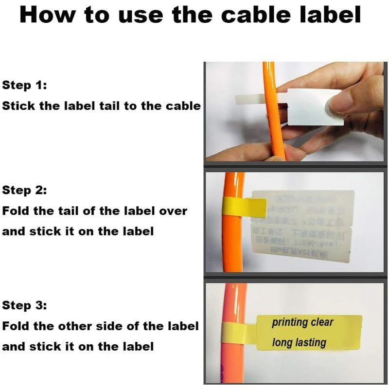 Phomemo 12.5mmx74mm+35mm Cable Wire Label for D30/D35/Q30/Q30S - Image 8