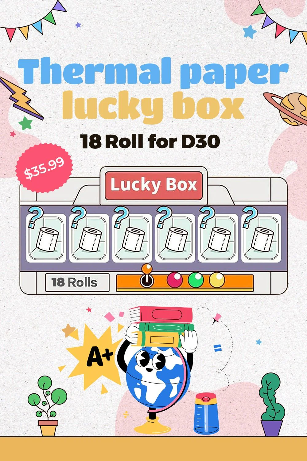 Phomemo 6 Roll Lucky Label Box For D30/D30S Series - Image 3