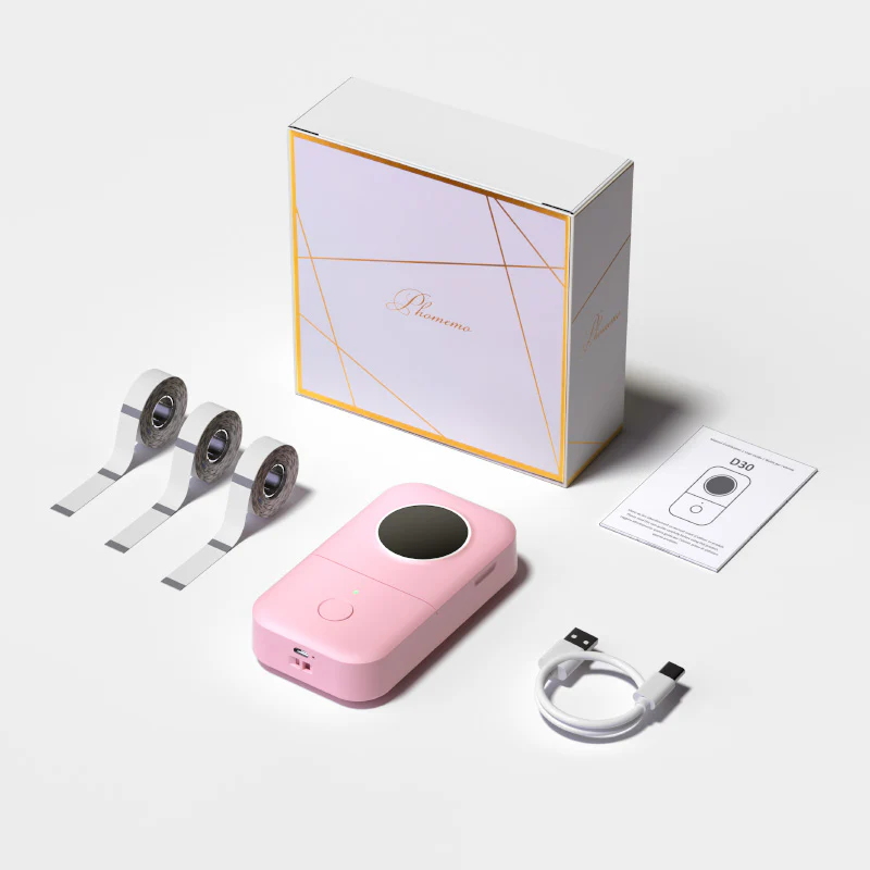 Phomemo D30 Bluetooth Home Label Maker & 3 Rolls of Labels Gift Set - Image 5