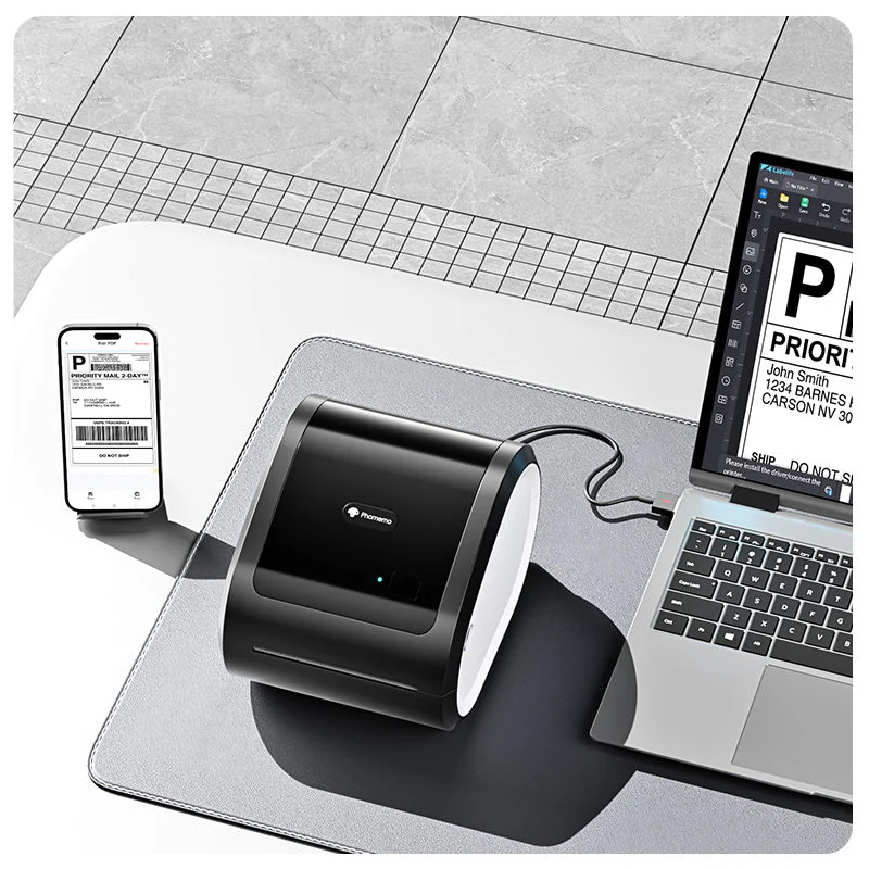 Phomemo D520-BT Bluetooth Shipping Label Printer - Image 3