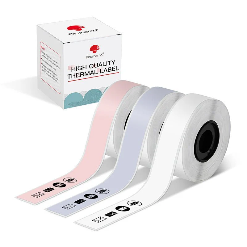 Phomemo Continuous Label for D30/D35/Q30/Q30S | 15mm x 6m 3 Colors
