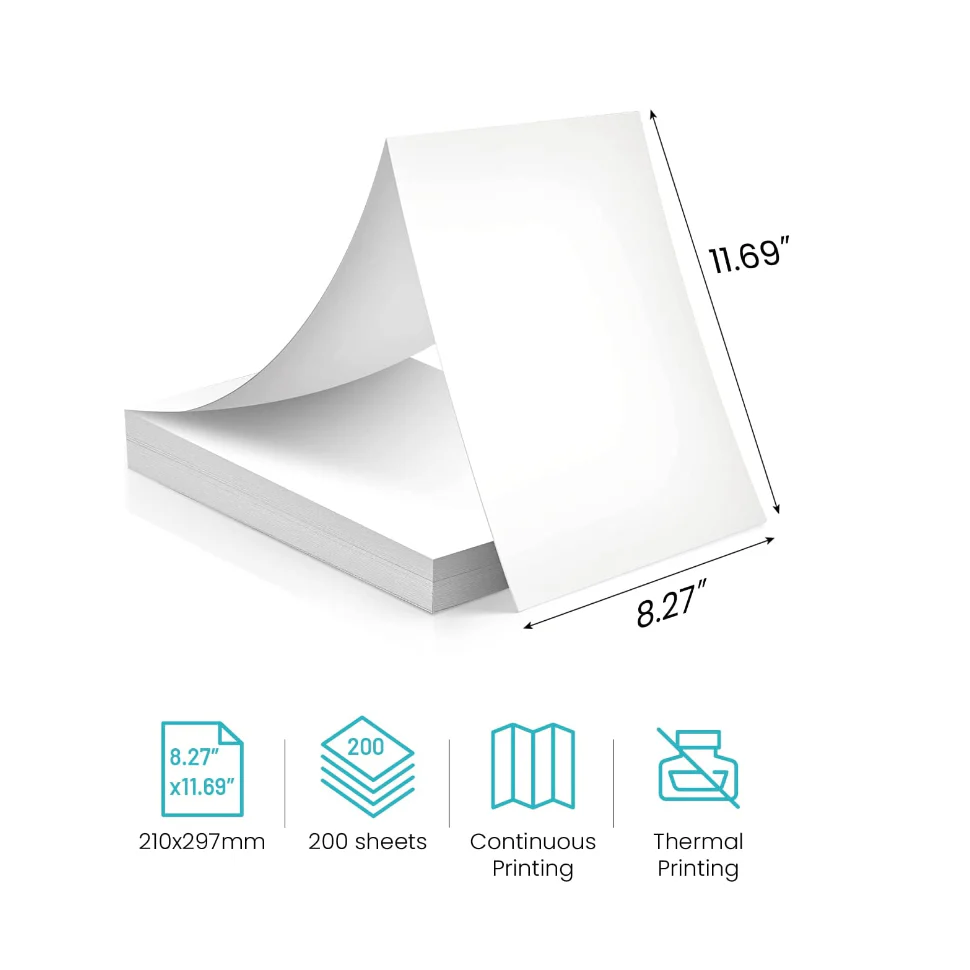 Phomemo Letter & A4 Paper for M08F/M832/Q302 | Free Storage Bag - Image 12