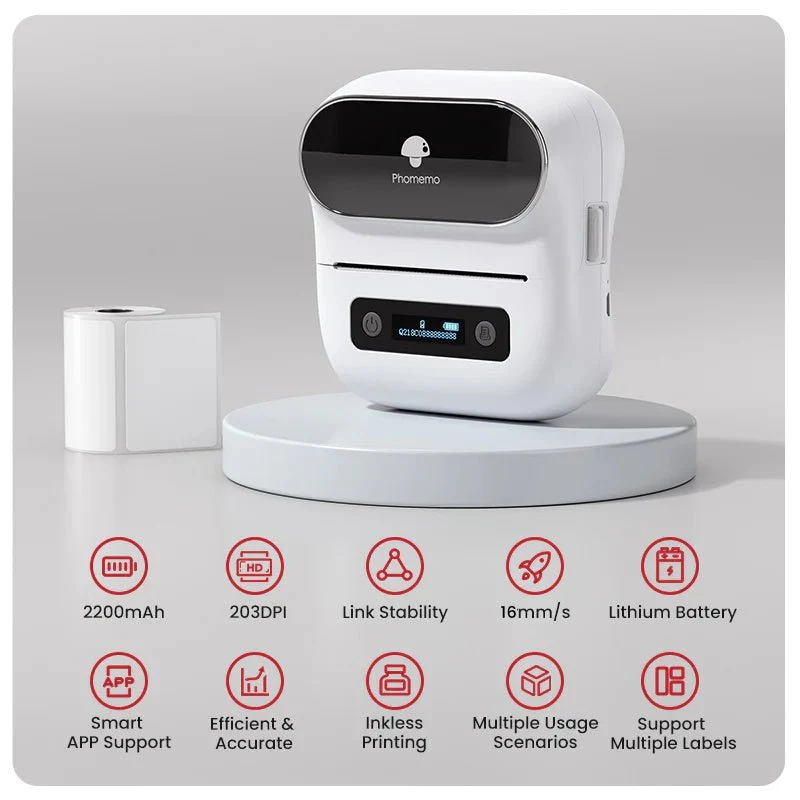 Flash Sale - Phomemo M220 Bluetooth Portable Thermal Business Label Maker - Image 3