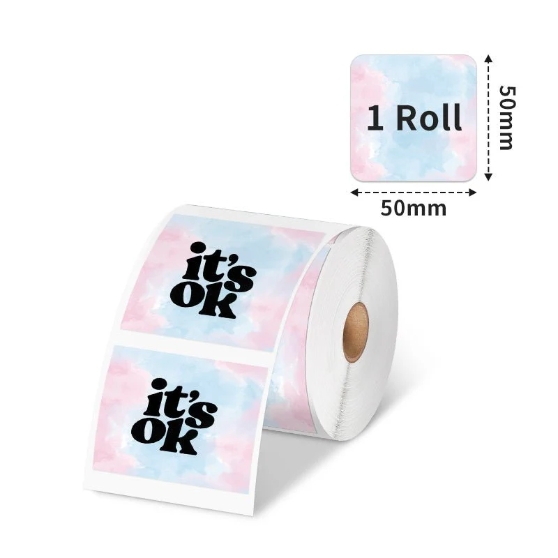 Phomemo 50x50mm star pattern Paper for M200/M220/M150/M221/M120/M110 Label Maker - Image 2