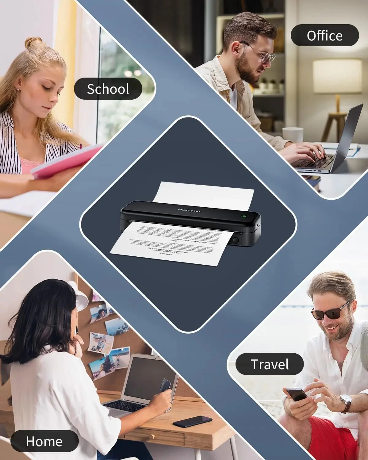 Phomemo Direct Thermal Portable Printer M834 Bluetooth - Image 8