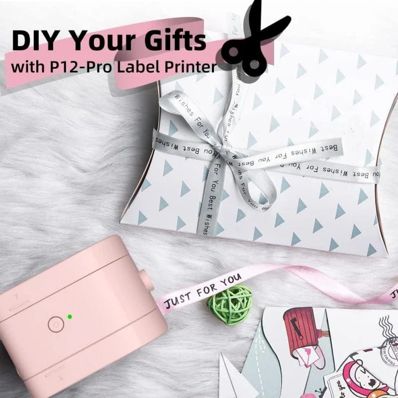 Phomemo 12mmx2m 3 Colors Satin Ribbon Label Tape for P12/P12PRO - Image 3