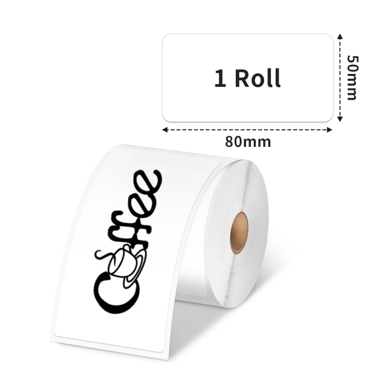 Phomemo 50×80mm White Thermal Label For M110/M120/M200/M220/M221 - Image 2