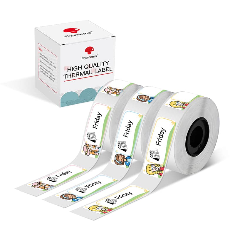 Phomemo 14x40mm Girls Pattern Label for D30/D35/Q30/Q30S
