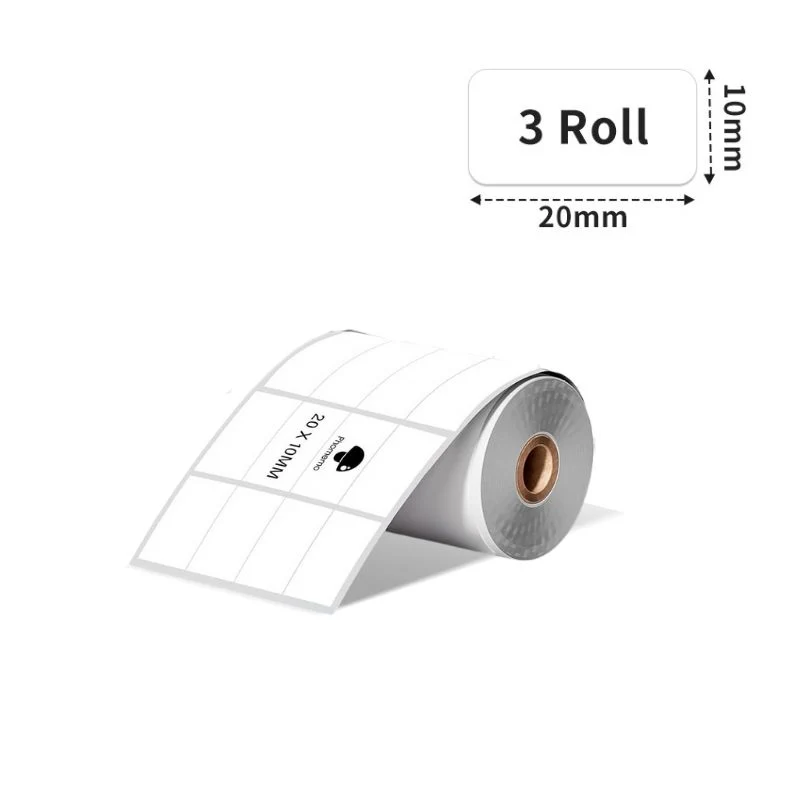 Phomemo 20×10mm White Thermal Label For M110/M120/M150/M200/M220/M221-3 Roll - Image 2