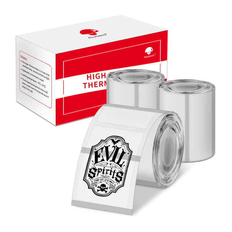 Phomemo 40×60mm Transparent Thermal Label for M110/M120/M150/M200/M220/M221-3 Roll