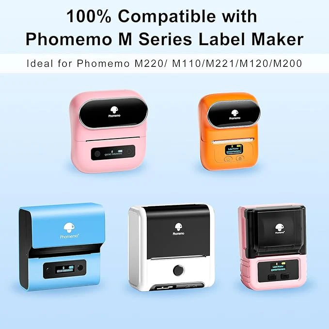 Phomemo 40×60mm Transparent Thermal Label for M110/M120/M150/M200/M220/M221-3 Roll - Image 3