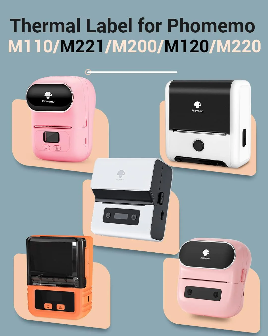 Phomemo 50×70mm White Thermal Label For M110/M120/M200/M220/M221/M150-3 Roll - Image 4
