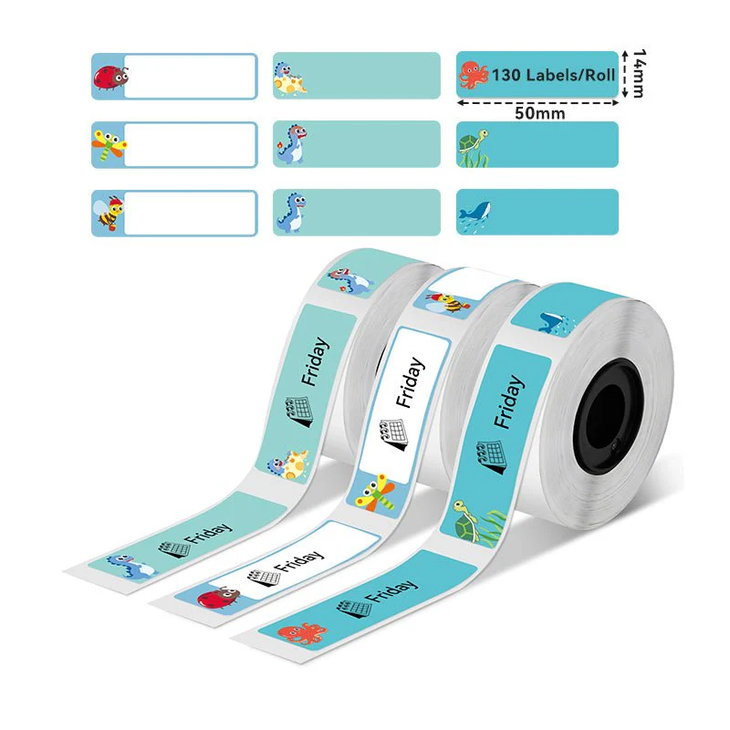 Phomemo 14x50mm Animal Cartoon Pattern Label for D30/D35/Q30/Q30S - Image 2