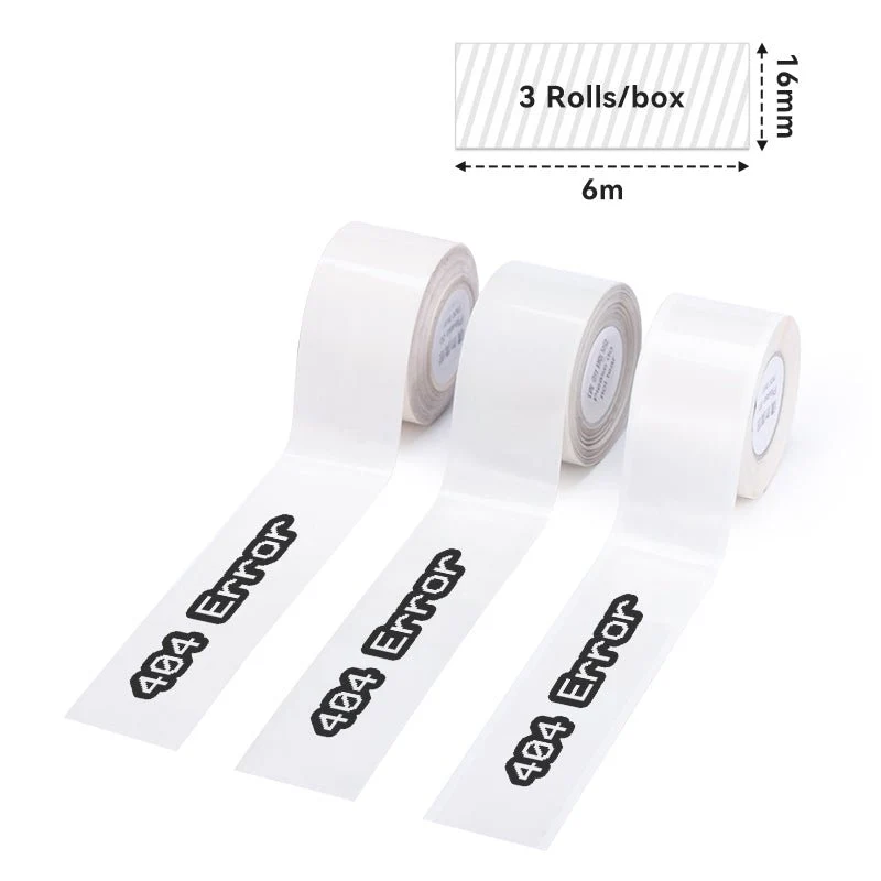 Phomemo 16mmx6m White Continuous Thermal Adhesive Label for D50 - Image 2