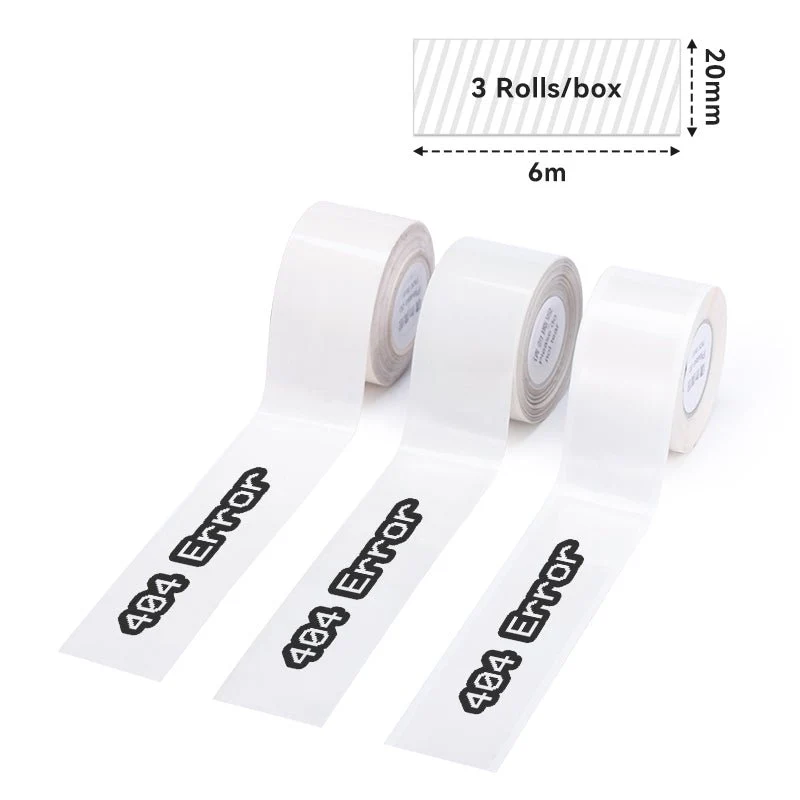 Phomemo 20mmx6m Transparent Adhesive Continuous Thermal Label for D50 - Image 2