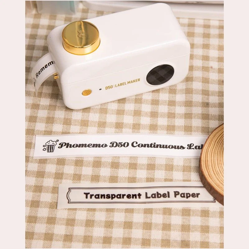 Phomemo 20mmx6m White Adhesive Continuous Thermal Label for D50 - Image 5