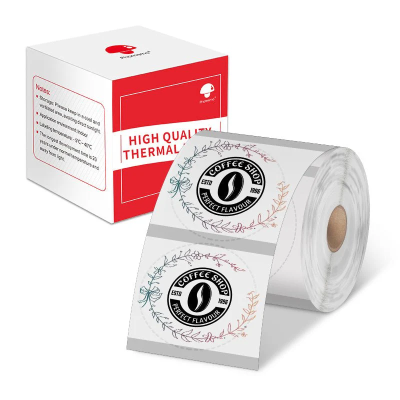 Phomemo 30x30mm Clear Round Pattern Label for M200/M220/M221/M110/M120/M150