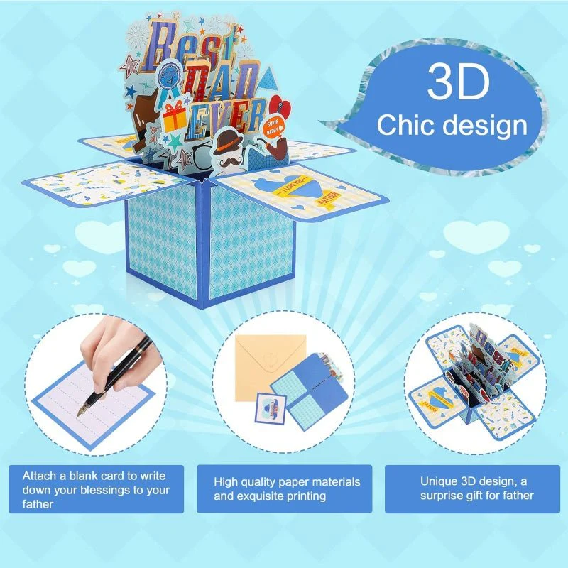 FOR DAD-Phomemo 3D Pop Up Greeting Card - Image 2