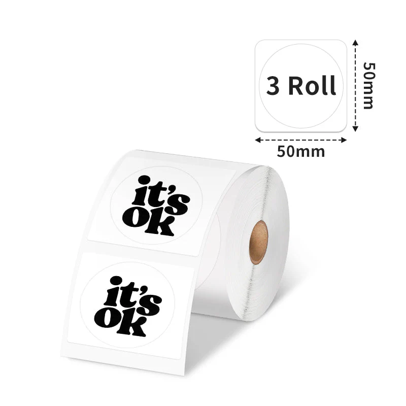 Phomemo 50×50mm Thermal Label for M220/M200/M221/M120/M110/M150-3Rolls - Image 2