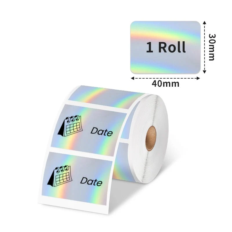 Phomemo 40x30mm Holographic sticker Thermal Label for M110/M120/M150/M221/M220/M200 - Image 2