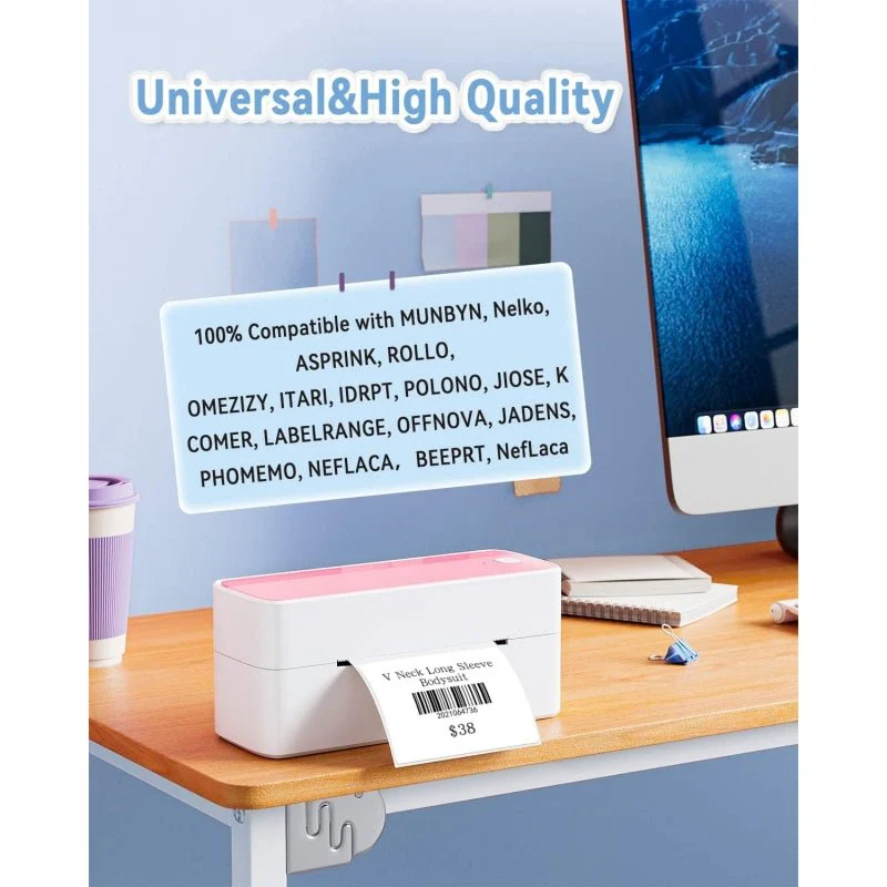 Phomemo 4"x3" White Thermal Label For Shipping Label Printer - Image 6