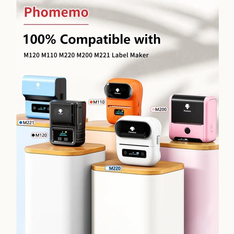 Phomemo 50×50mm Round Holographic Sticker Thermal Label For M110/M120/M150/M200/M220/M221 - Image 5