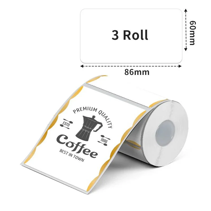 Phomemo 60×86mm Golden wave trim Thermal Label for M200/M220/M221-3 Roll - Image 2