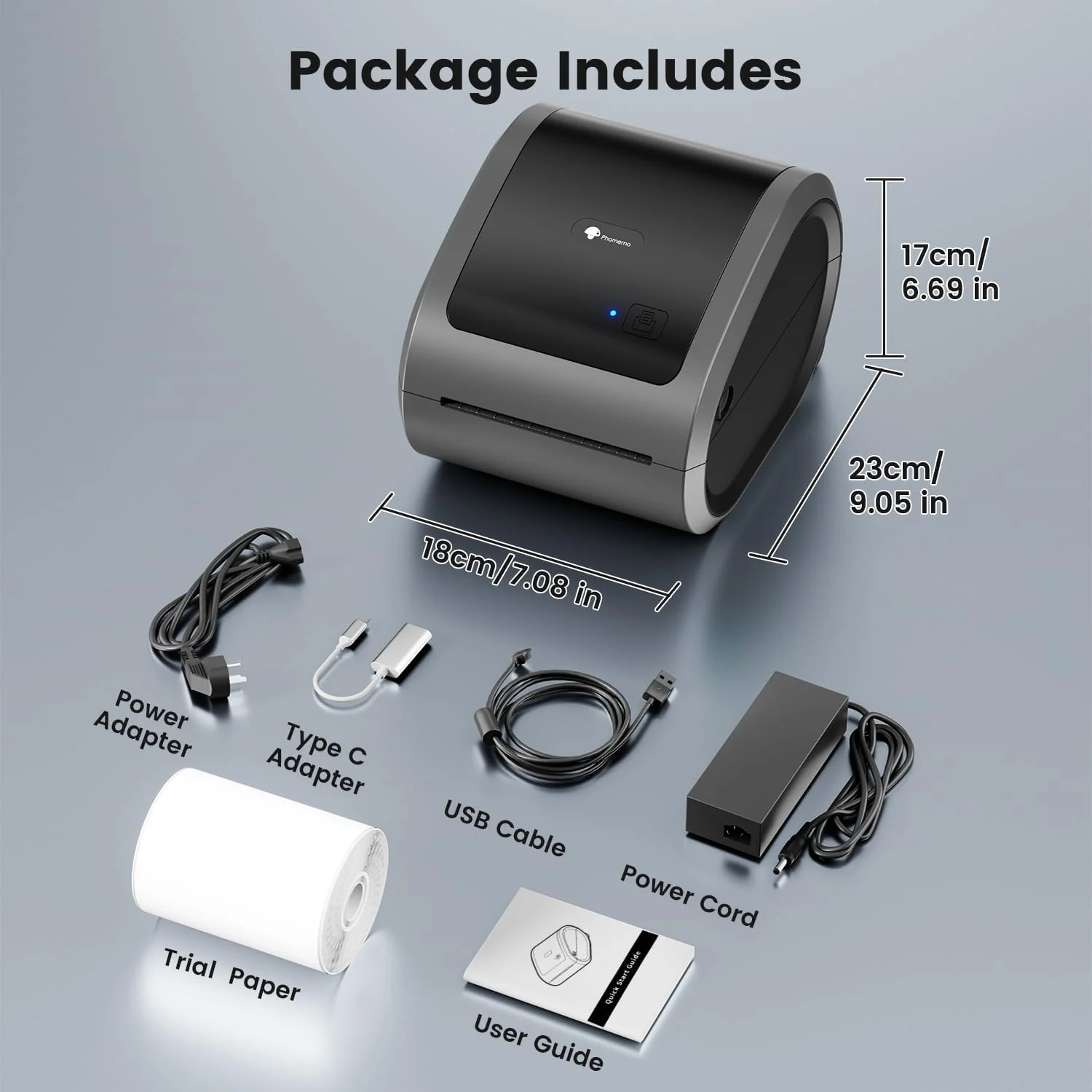 Phomemo Bluetooth Thermal Label Printer 4X6 - D520BT Wireless Shipping Label Printer Build-in Holder, Thermal Label Maker for Return Shipping Package, Compatible with Amazon, USPS, Shopify, Ebay - Image 7