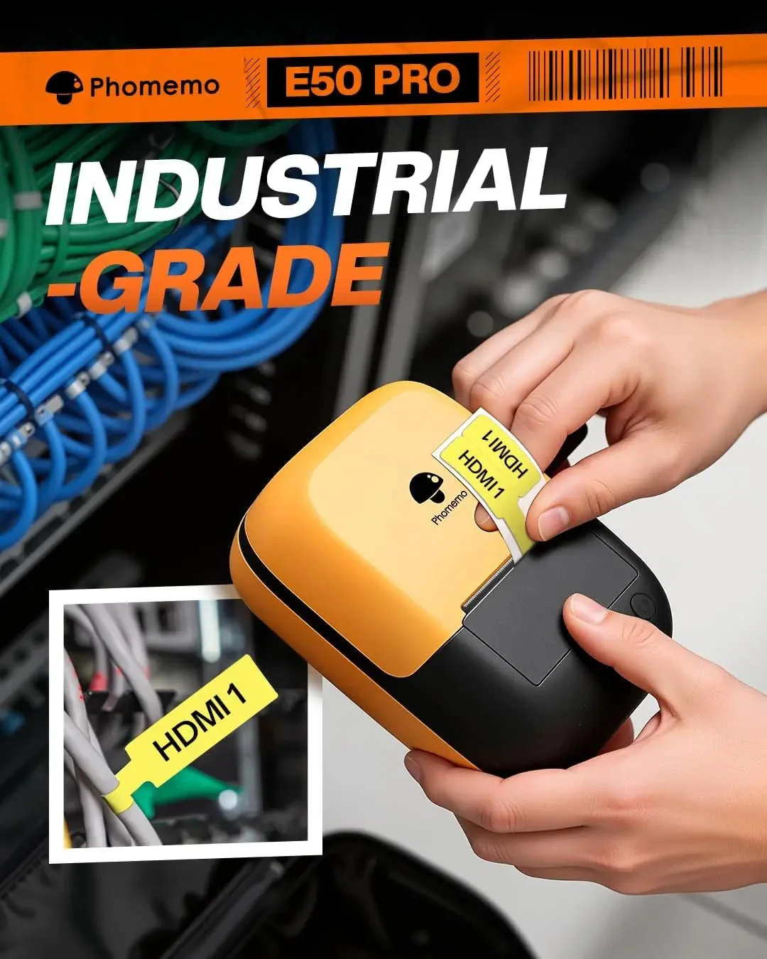 Phomemo E50Pro Industrial Bluetooth Portable Label Maker - Image 7