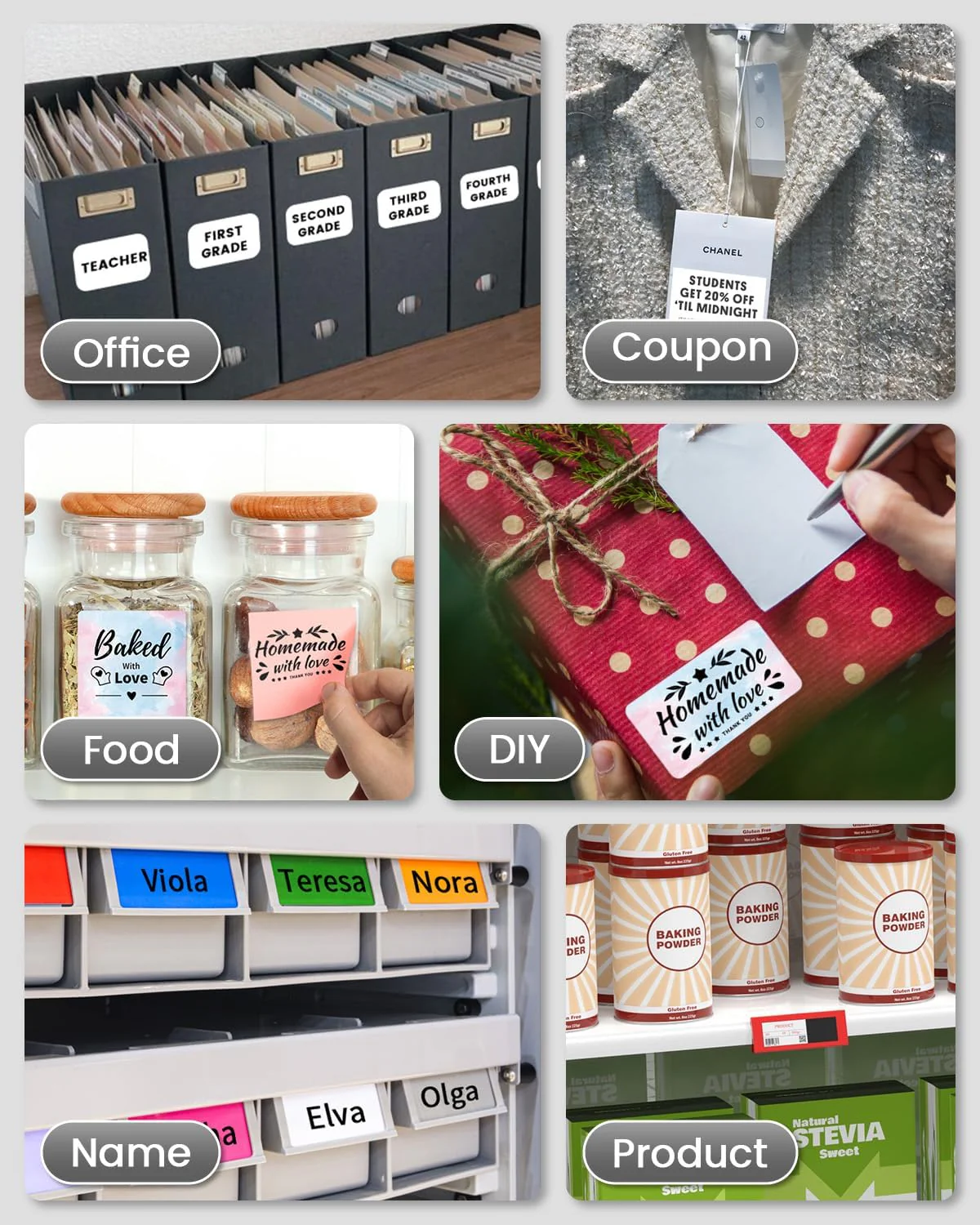 Phomemo Label Maker, M220 Label Printer, 3 Inch Thermal Label Maker Machine for Home Office,Warehouse Organization,Portable Sticker Printer with 1000+ Icons, 200+ Templates & Fonts - Image 4