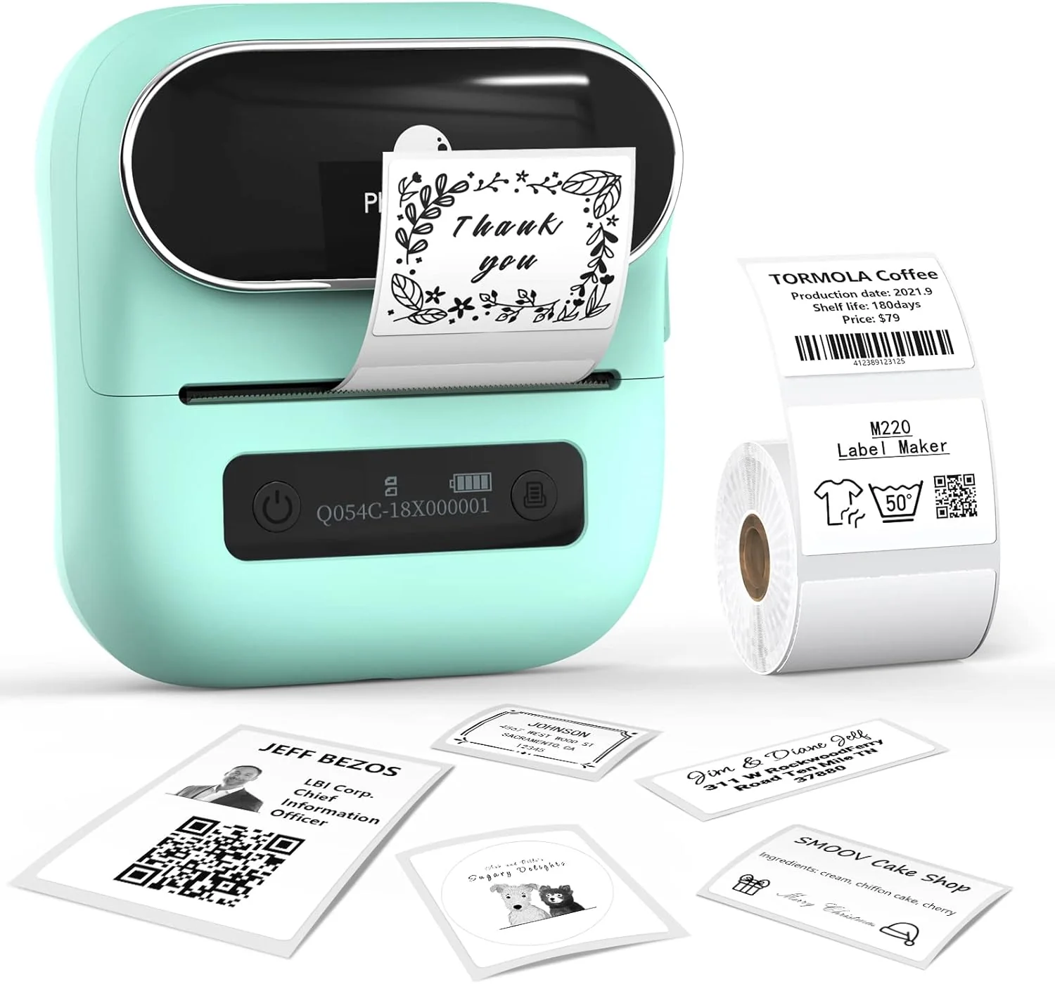 Phomemo Label Maker, M220 Label Printer, 3 Inch Thermal Label Maker Machine for Home Office,Warehouse Organization,Portable Sticker Printer with 1000+ Icons, 200+ Templates & Fonts - Image 5