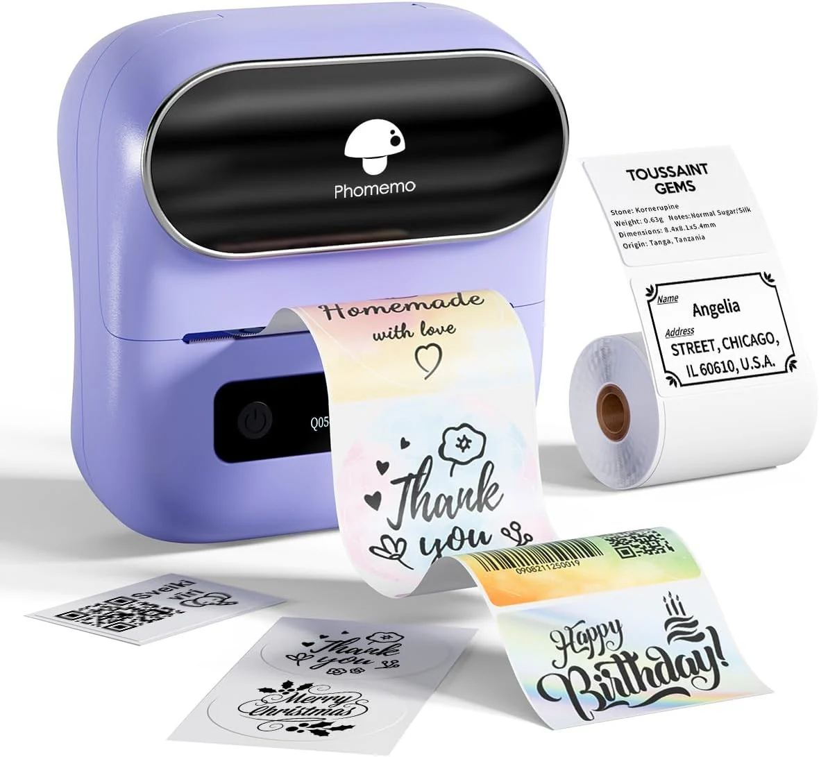 Phomemo Label Maker, M220 Label Printer, 3 Inch Thermal Label Maker Machine for Home Office,Warehouse Organization,Portable Sticker Printer with 1000+ Icons, 200+ Templates & Fonts - Image 9