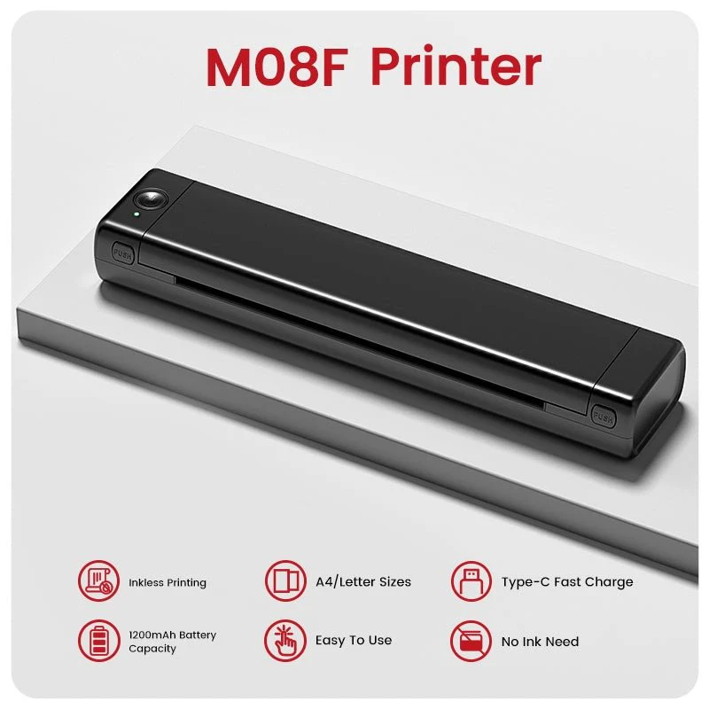 Phomemo Direct Thermal M08F Letter & A4 Portable Printer - Image 3