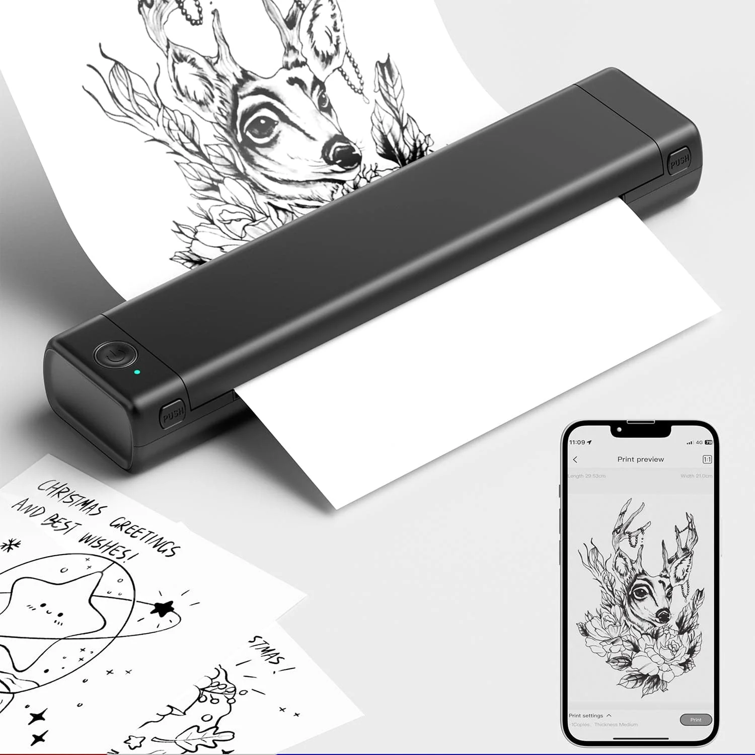 Flash Sale - Phomemo M08F Wireless Tattoo Stencil Printer - Image 11