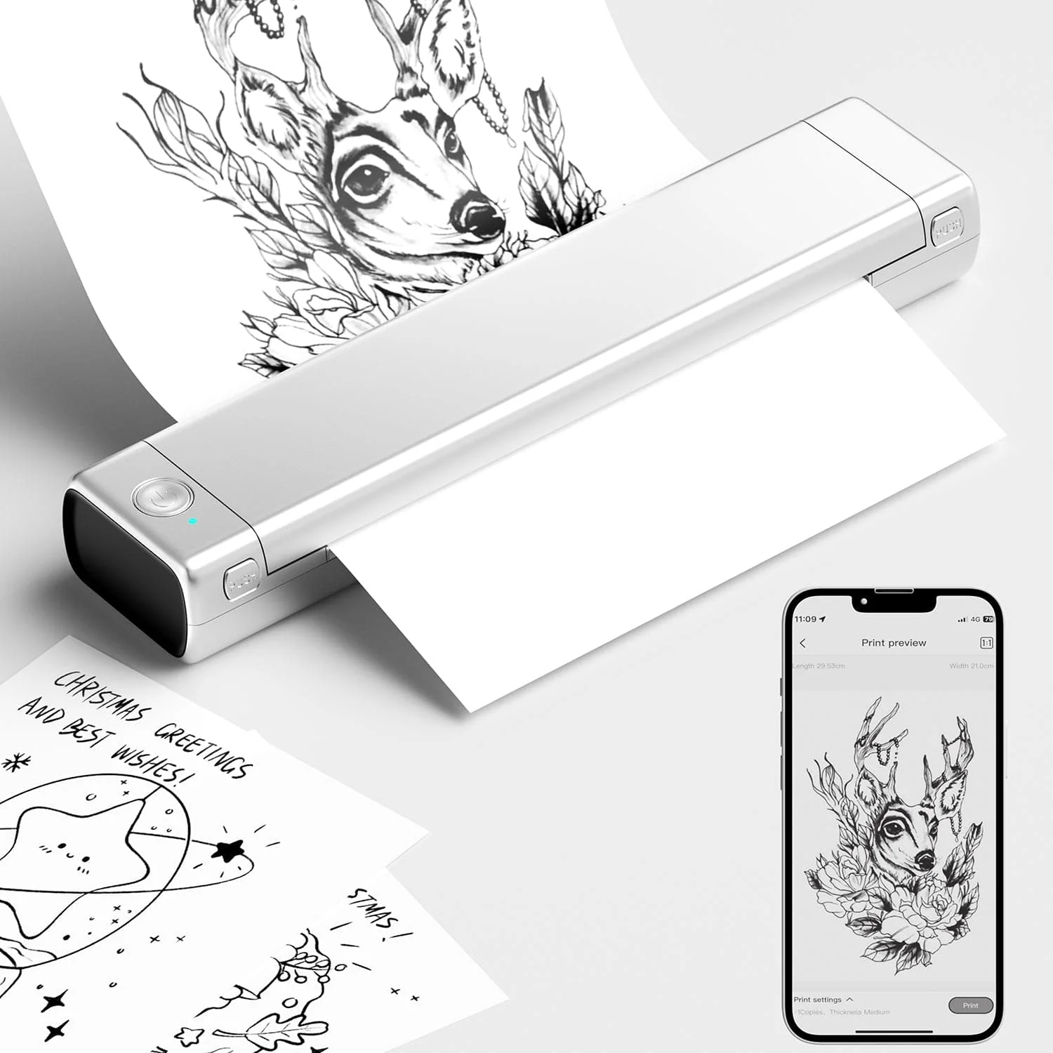 Flash Sale - Phomemo M08F Wireless Tattoo Stencil Printer - Image 12