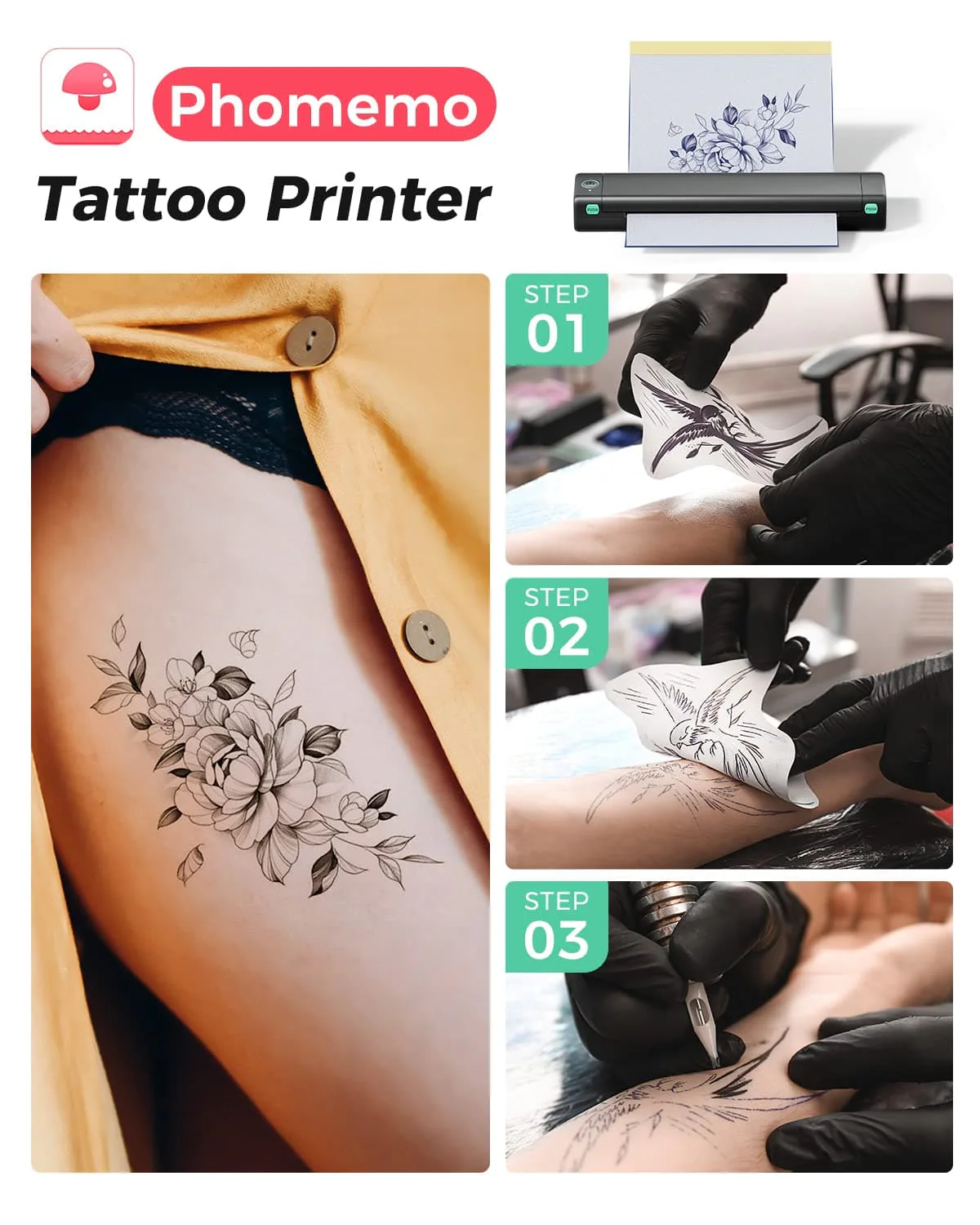 Flash Sale - Phomemo M08F Wireless Tattoo Stencil Printer - Image 3