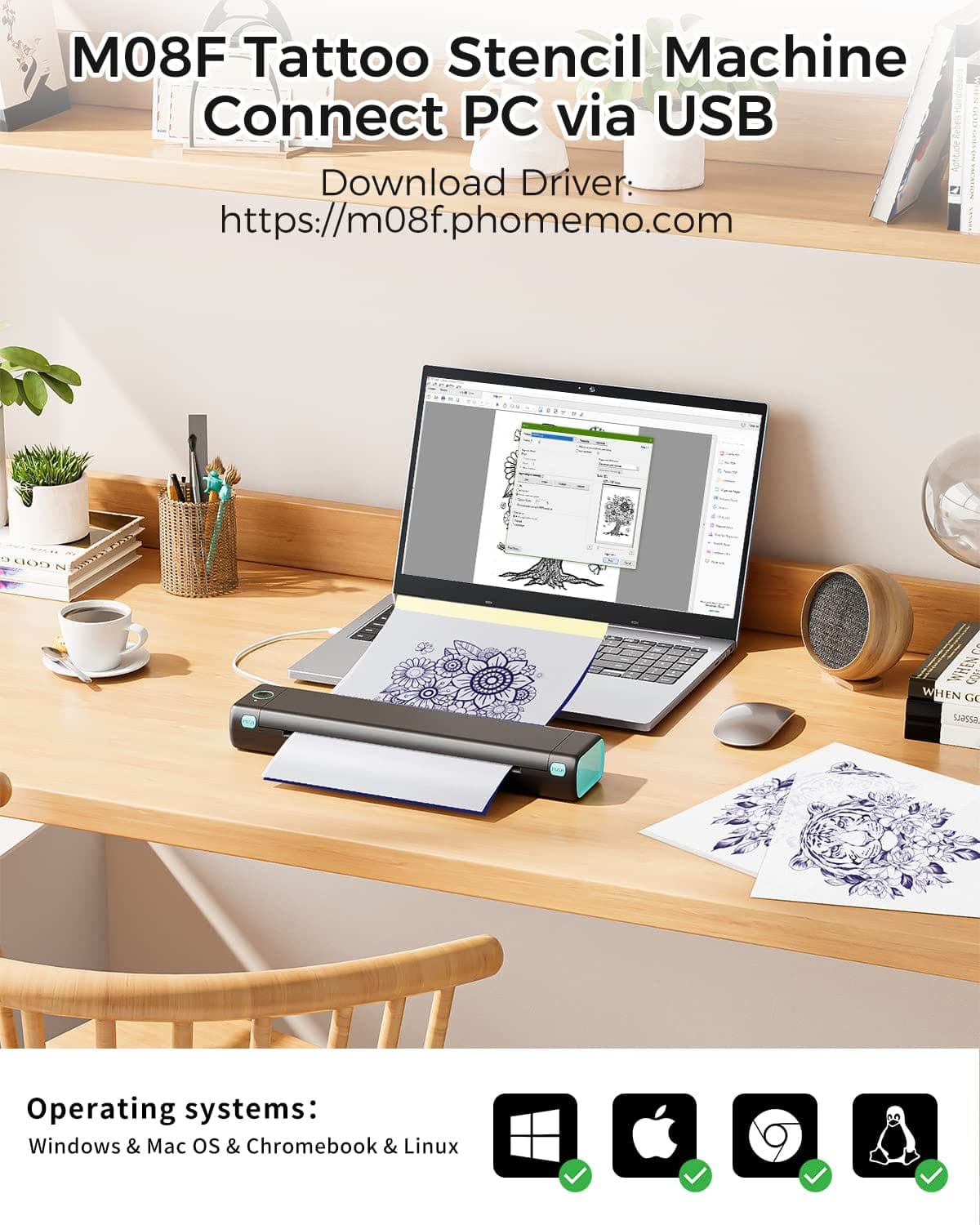 Flash Sale - Phomemo M08F Wireless Tattoo Stencil Printer - Image 6