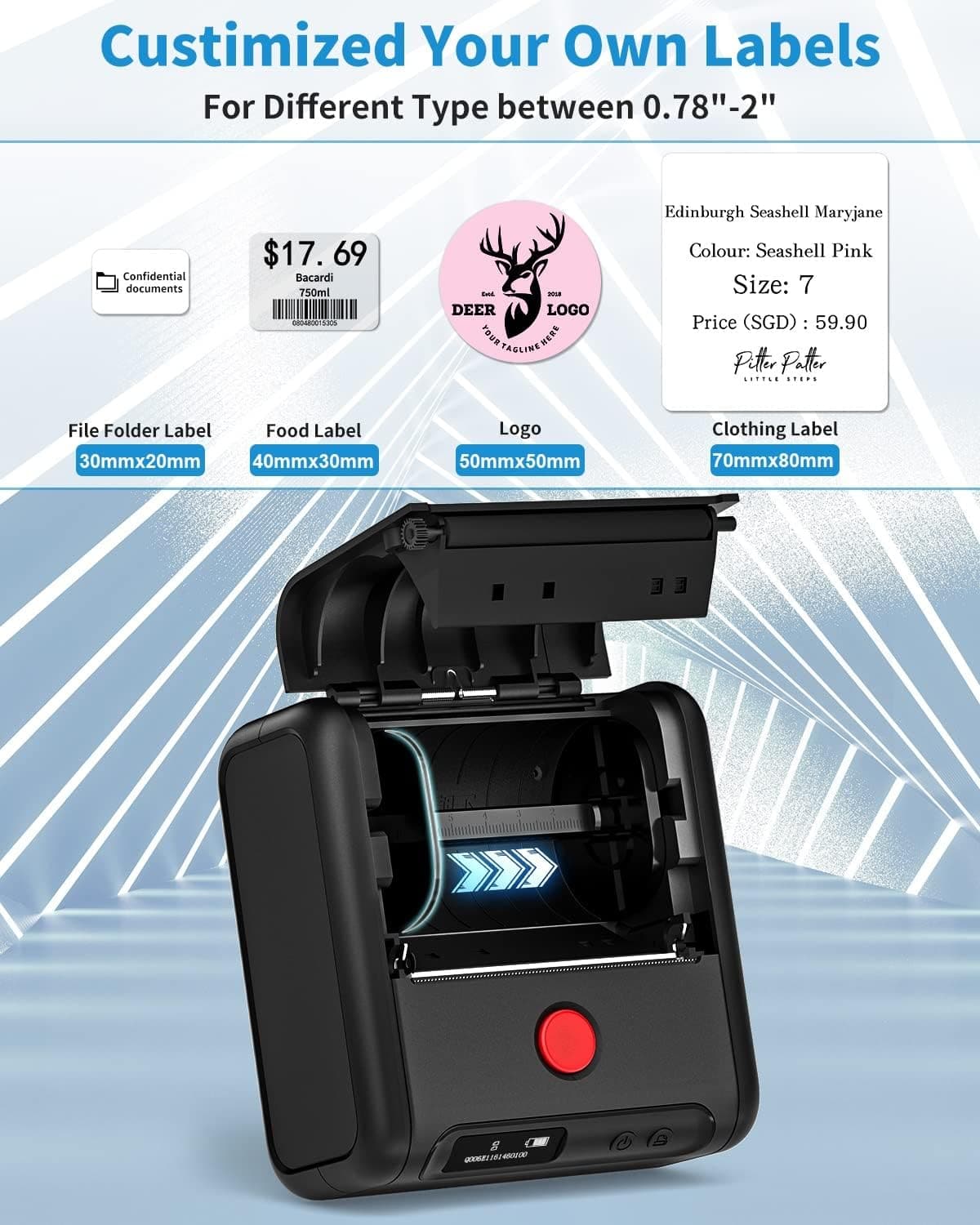 Phomemo M200 Bluetooth Portable Thermal Business Label Maker - Email Only - Image 10