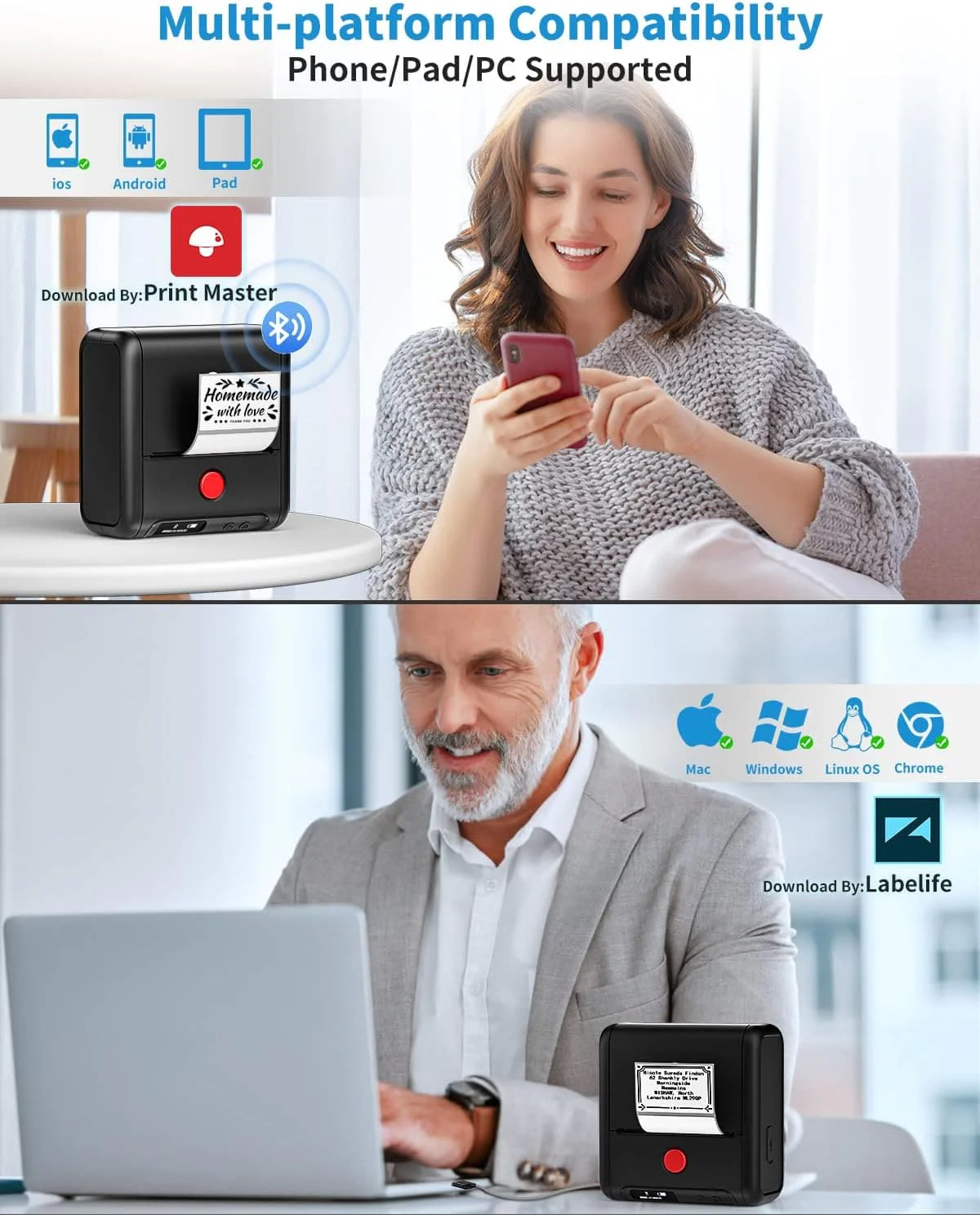 Phomemo M200 Bluetooth Portable Thermal Business Label Maker - Email Only - Image 6