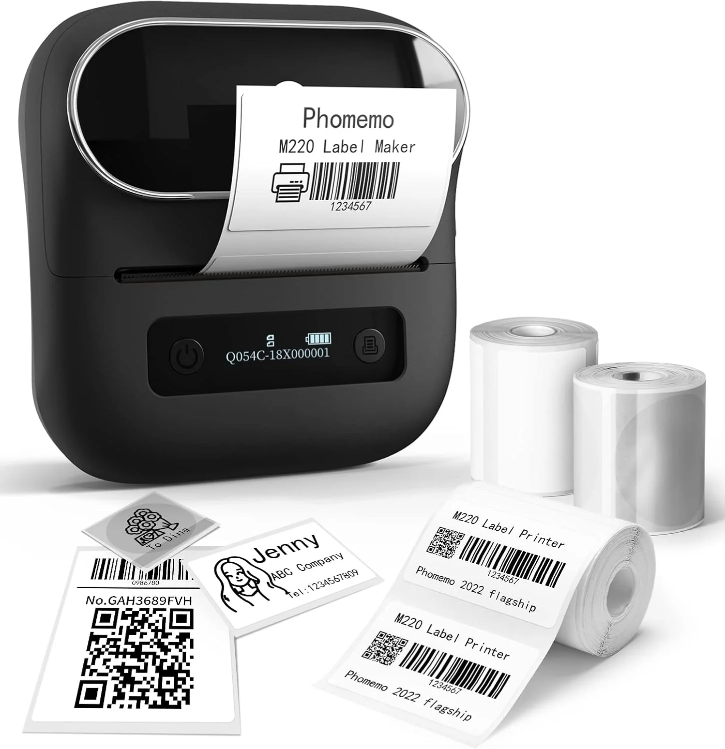 Phomemo M220 Label Maker, New Flagship 3.14 Inch Bluetooth Portable Thermal Label Printer for Barcode, Address, Labeling, Mailing, File Folder, Easy to Use, Support Phone&PC - Image 8