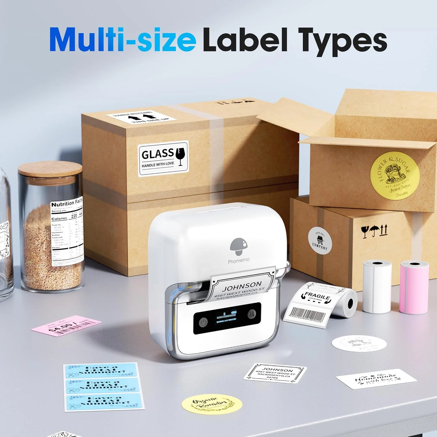 Phomemo M250 Bluetooth Portable Thermal Business Label Maker - Image 3